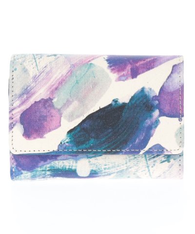 紫色の音階　 三つ折り財布