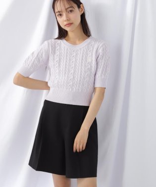 JILL by JILL STUART/半袖コットンブレンドケーブルニット/506018743