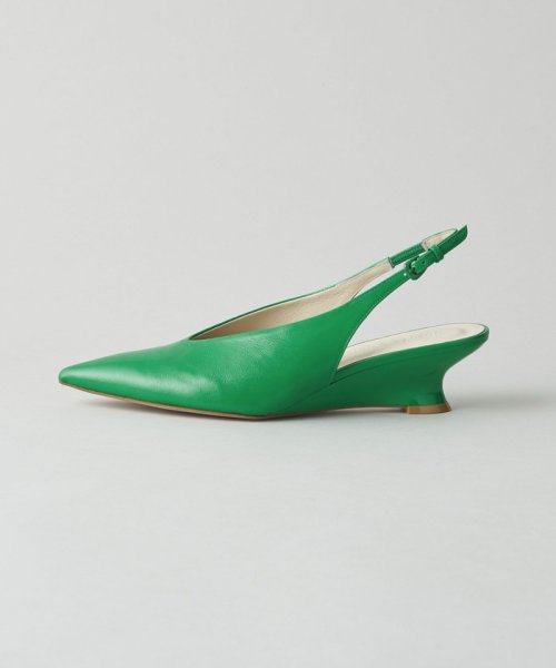 カーヴィーウェッジバックベルト パンプス45 あらかじめご了承ください