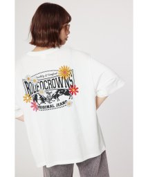 RODEO CROWNS WIDE BOWL(ロデオクラウンズワイドボウル)/Flower Bloom Logo Tシャツ/WHT