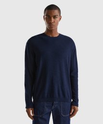 BENETTON (mens)/リネン混コットンクルーネック無地長袖ニット・セーター/505992079