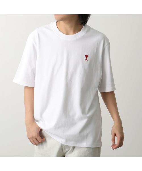 ami paris(アミパリス)/ami paris Tシャツ AMI DE COEUR BFUTS005.726 ハートロゴ/ホワイト