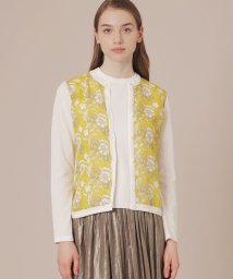 MACKINTOSH LONDON(MACKINTOSH LONDON（レディース）)/【婦人画報掲載】【BIBURY FLOWER】バイブリーフラワーコンビカーディガン/ホワイト