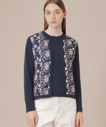 MACKINTOSH LONDON(MACKINTOSH LONDON（レディース）)/【婦人画報掲載】【BIBURY FLOWER】バイブリーフラワーコンビカーディガン/ネイビー