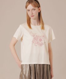 MACKINTOSH LONDON/【婦人画報掲載】【BIBURY FLOWER】ハイゲージスムースバイブリーフラワープリントTシャツ/506001279