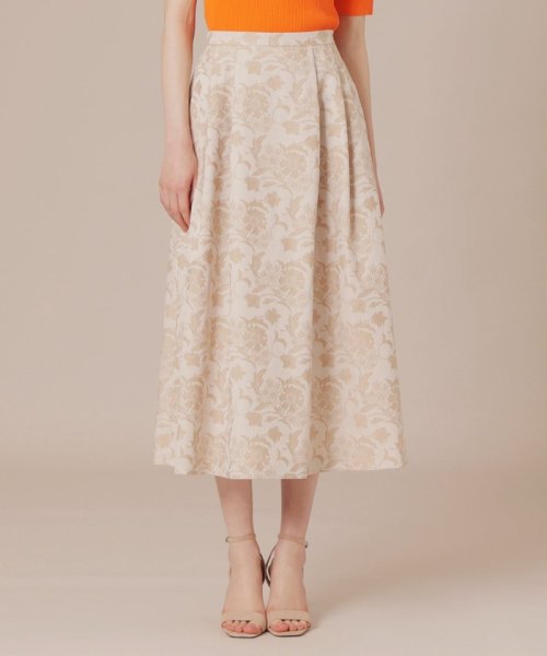 【婦人画報掲載】【BIBURY FLOWER】バイブリーフラワージャカードスカート BIBURY