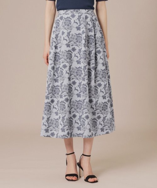 【婦人画報掲載】【BIBURY FLOWER】バイブリーフラワージャカードスカート BIBURY