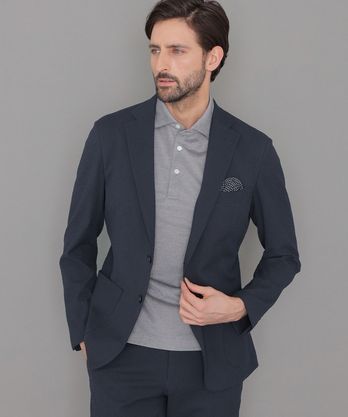 BREASY JACKET】【Subalpino/スバルピーノ】シアサッカーセ(506002883