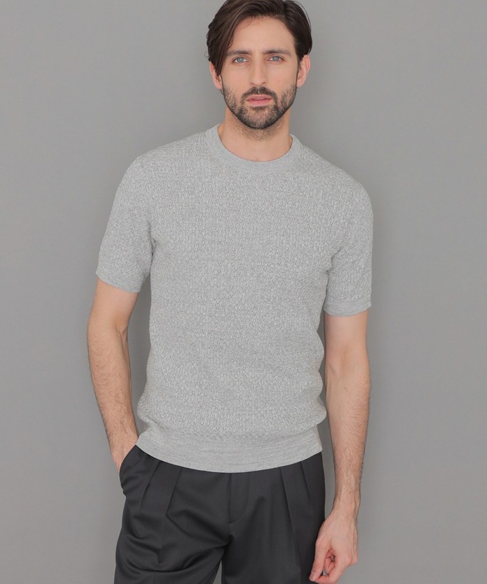交編サマーニットTシャツ(506002898)｜HANKYU MEN'S / 阪急メンズ