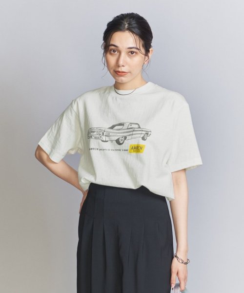 BEAUTY&YOUTH UNITED ARROWS(ビューティーアンドユース　ユナイテッドアローズ)/＜Americana＞プリント Tシャツ/WHITE