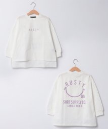 RUSTY Kids(ラスティ　キッズ)/【RUSTY】KIDSナガソデ Tシャツ/ホワイト