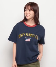 RUSTY/【RUSTY】LADYSハンソデ Tシャツ/506009433