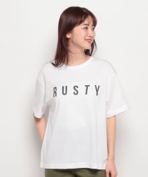 RUSTY(ラスティ（レディース）)/【RUSTY】LADYSハンソデ Tシャツ/ホワイト