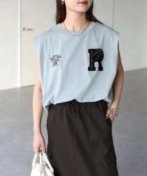 Riberry/サガラ刺繍バスケロゴノースリーブTシャツ/506017225