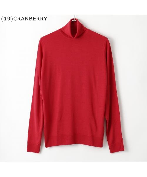 JOHN SMEDLEY(ジョンスメドレー)/JOHN SMEDLEY ニット CHERWELL STANDARD FIT タートルネック/レッド