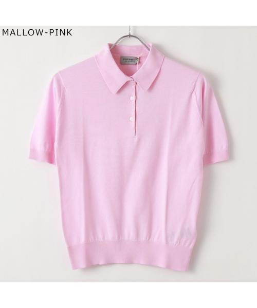 JOHN SMEDLEY(ジョンスメドレー)/JOHN SMEDLEY ニット JILL COMMON FIT ポロシャツ /ピンク