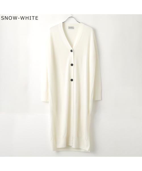 JOHN SMEDLEY カーディガン ALBIN Vネック 商品説明・肌触りの良いメリノウール製Vネック長袖カーディガン・ロング丈・サイドスリット・ポケットなし・ボタン留め※天然繊維の性質上、起毛の乱れや染色の過程において、製品の色ムラが見受けら M2200076501(17027円)