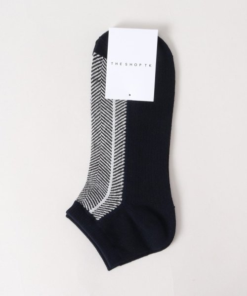 THE SHOP TK(ザ　ショップ　ティーケー)/ヘリンボンショートSOX/ネイビー（094）