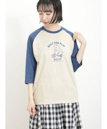 Samansa Mos2(サマンサ　モスモス)/【KELTY×Samansa Mos2】5分袖ラグランTシャツ/ネイビー