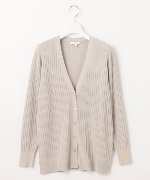 【カタログ掲載・アンサンブル対応・洗える】ハイツイストコットンアセテート カーディガン KRW7CM0454