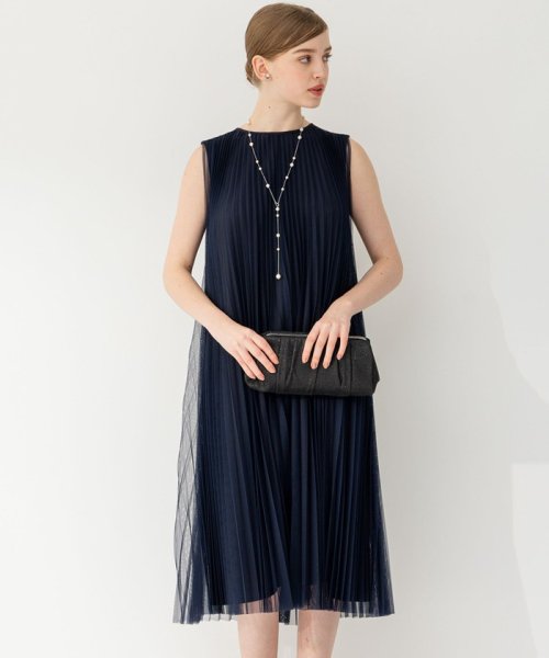 【APPLAUDIR】チュールプリーツ ドレス アプロディール APPLAUDIR