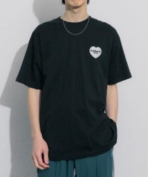 SENSE OF PLACE by URBAN RESEARCH(センスオブプレイス バイ アーバンリサーチ)/CARHARTT　HEART BANDANA T－SHIRTS/BLK×WHT