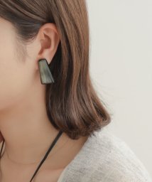 URBAN RESEARCH DOORS(アーバンリサーチドアーズ)/バッファローホーンイヤリング/BLACK