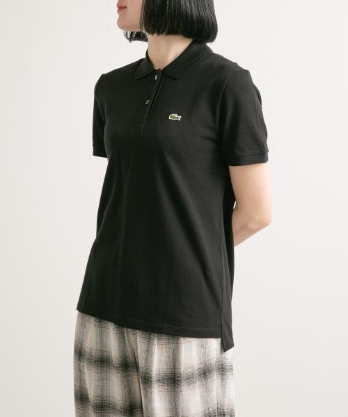 URBAN RESEARCH DOORS(アーバンリサーチドアーズ)/LACOSTE　半袖ポロシャツ/BLACK