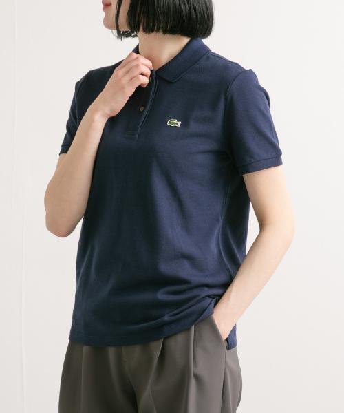 URBAN RESEARCH DOORS(アーバンリサーチドアーズ)/LACOSTE　半袖ポロシャツ/NAVYBLUE