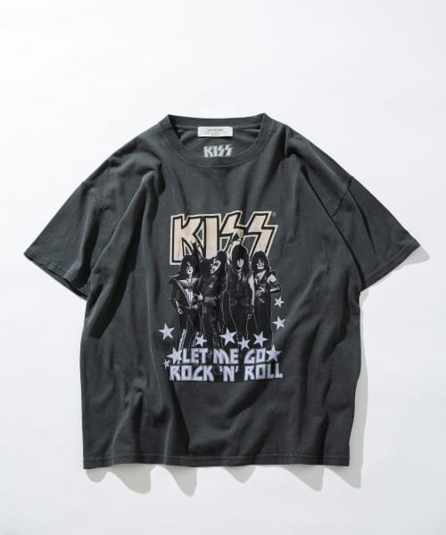 URBAN RESEARCH Sonny Label(アーバンリサーチサニーレーベル)/KISSピグメントショートスリーブT－SHIRTS/ブラック2