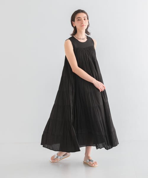 『一部WEB限定カラー』ティアードクリンクルワンピース 人気・おすすめ｜使いやすい・旅行におすすめ 品質保証 全国発送 在庫限り