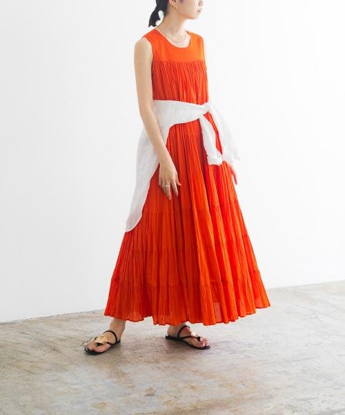 『一部WEB限定カラー』ティアードクリンクルワンピース 人気・おすすめ｜使いやすい・旅行におすすめ 品質保証 全国発送 在庫限り