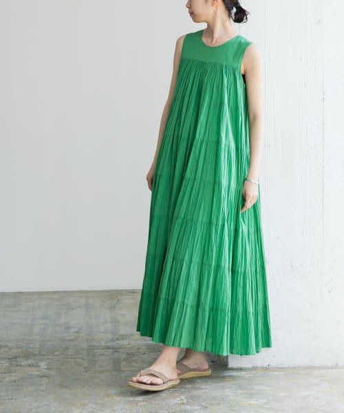 『一部WEB限定カラー』ティアードクリンクルワンピース 人気・おすすめ｜使いやすい・旅行におすすめ 品質保証 全国発送 在庫限り