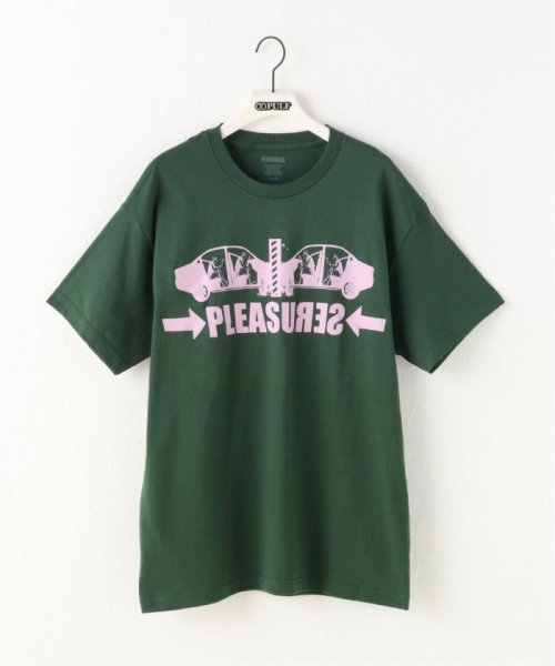 PULP(パルプ)/【PLEASURES / プレジャー】CRASH T－SHIRT/グリーン