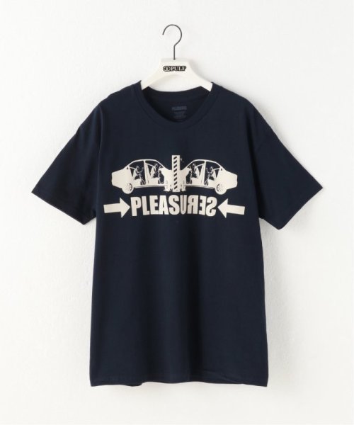 PULP(パルプ)/【PLEASURES / プレジャー】CRASH T－SHIRT/ネイビー