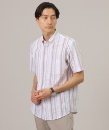 TAKEO KIKUCHI/【快適/軽羽織】日本製 サッカー ストライプ シャツ/506027506