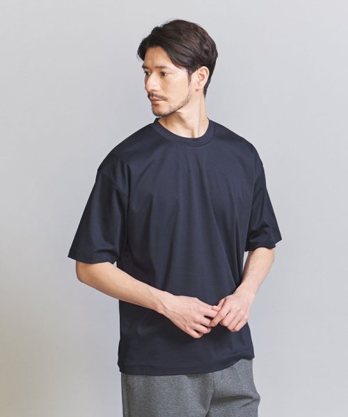 BEAUTY&YOUTH UNITED ARROWS(ビューティーアンドユース　ユナイテッドアローズ)/【WEB限定 WARDROBE SMART】NORITAKE リラックス テーパード Tシャツ/NAVY