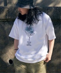VENCE　EXCHANGE(ヴァンス　エクスチェンジ)/梨地花柄刺繍Tシャツ/オフホワイト
