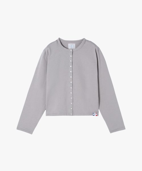 agnes b. FEMME(アニエスベー　ファム)/M001 CARDIGAN カーディガンプレッション [Made in France]/グレー系