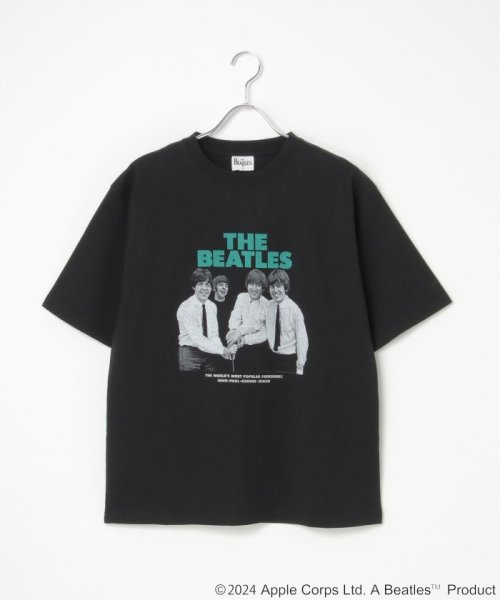 VENCE　EXCHANGE(ヴァンス　エクスチェンジ)/THE BEATLES ザ ビートルズ フォトプリントTシャツ/ブラック