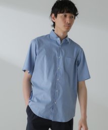 nano・universe(ナノ・ユニバース)/「ICE FLOW LINEN」レギュラーカラーシャツ 半袖/サックス5