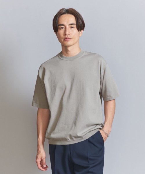 BEAUTY&YOUTH UNITED ARROWS(ビューティーアンドユース　ユナイテッドアローズ)/デオドラント  ニットTシャツ －抗菌・防臭 ウォッシャブル－/LT.GRAY