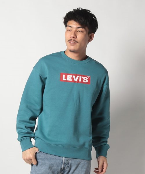 LEVI’S OUTLET(リーバイスアウトレット)/RELAXD GRAPHIC CREW SSNL CORE BOXTAB CRE/ブルー