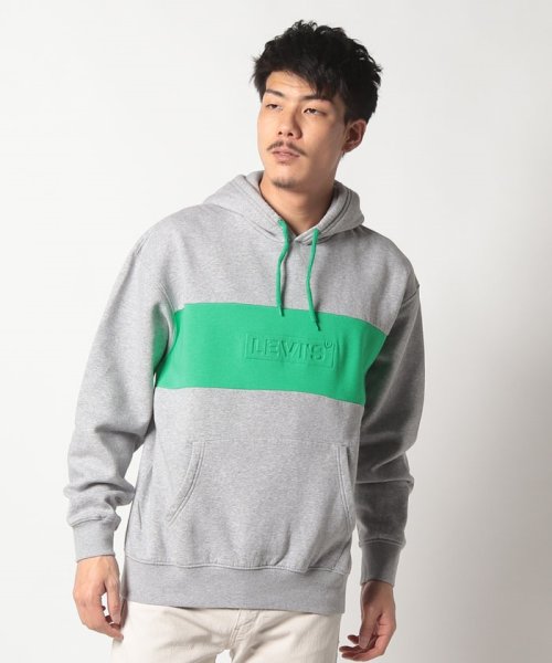 LEVI’S OUTLET(リーバイスアウトレット)/RLXD BB TAB INSET HOODIE FOLK MID TONE G/グレー