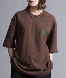 aimoha(aimoha（アイモハ）)/【aimoha neo】 HEAVY COTTON BONSAI T SHIRT/ブラウン