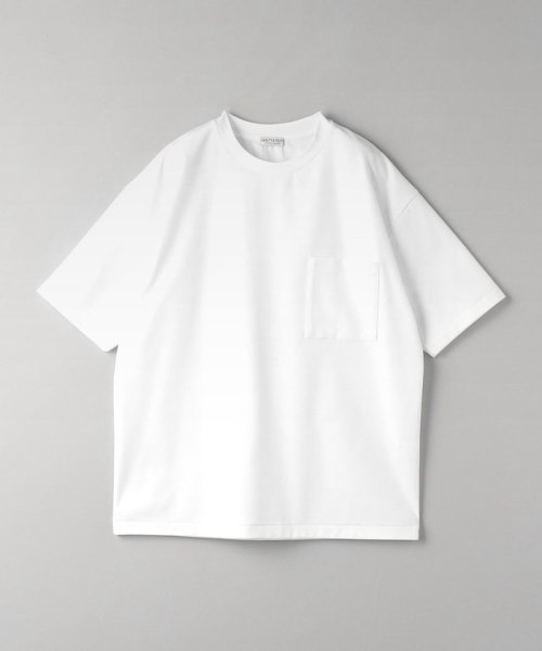 BEAUTY&YOUTH UNITED ARROWS(ビューティーアンドユース　ユナイテッドアローズ)/SRJA フォルム 1ポケット クルーネック ショートスリーブ Tシャツ/WHITE