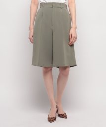 MICA&DEAL(マイカアンドディール)/one tuck half pants/KHAKI