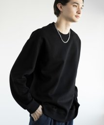 aimoha(aimoha（アイモハ）)/aimoha men HEAVY COTTON BASIC SWEAT ベーシックスウェット/ブラック