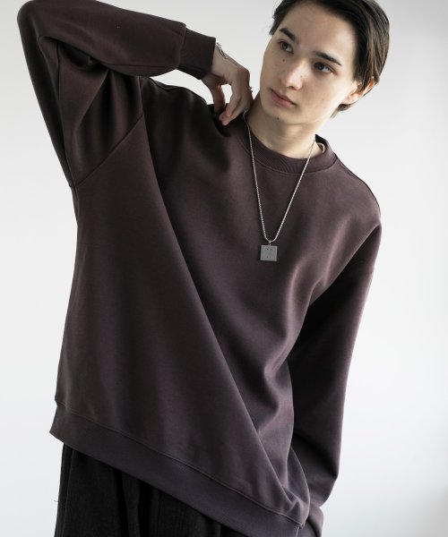 aimoha(aimoha（アイモハ）)/aimoha men HEAVY COTTON BASIC SWEAT ベーシックスウェット/パープル