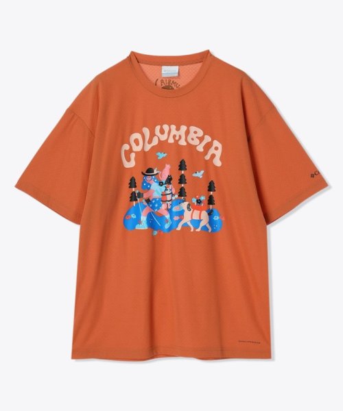 Columbia(コロンビア)/エンジョイマウンテンライフオムニフリーズゼロショートスリーブTシャツ/オレンジ